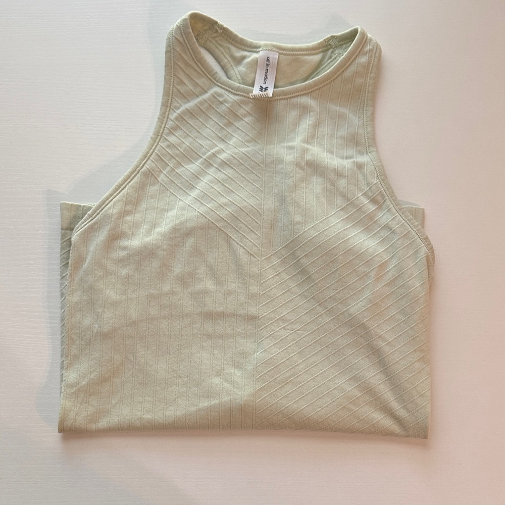 All in Motion Sage Green Sleeveless Athletic Top